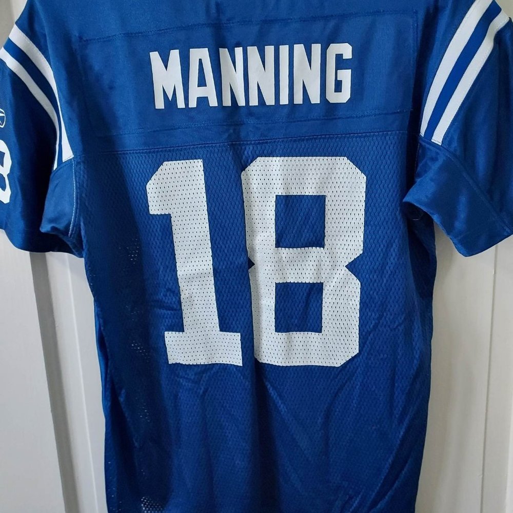 Reebok NFL Equipment Official Peyton Manning Jersey XL Indiana Colts Superbowl